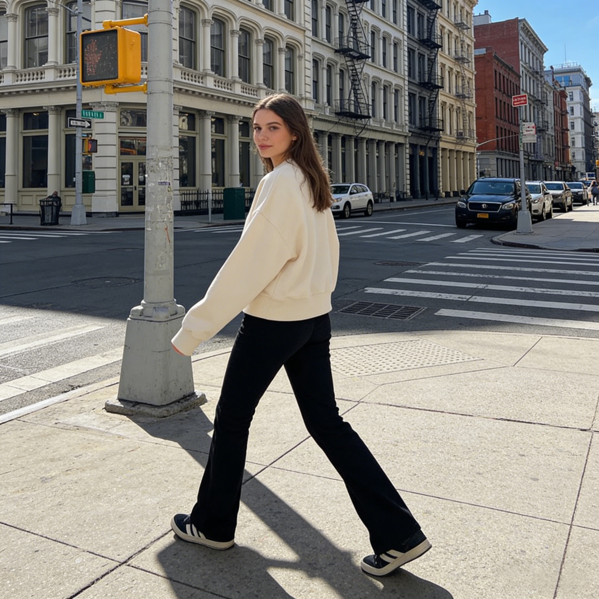 CloudSoft Cropped Crewneck Sweatshirt: The Minimalist Cottage Comfort Top