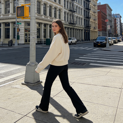 CloudSoft Cropped Crewneck Sweatshirt: The Minimalist Cottage Comfort Top
